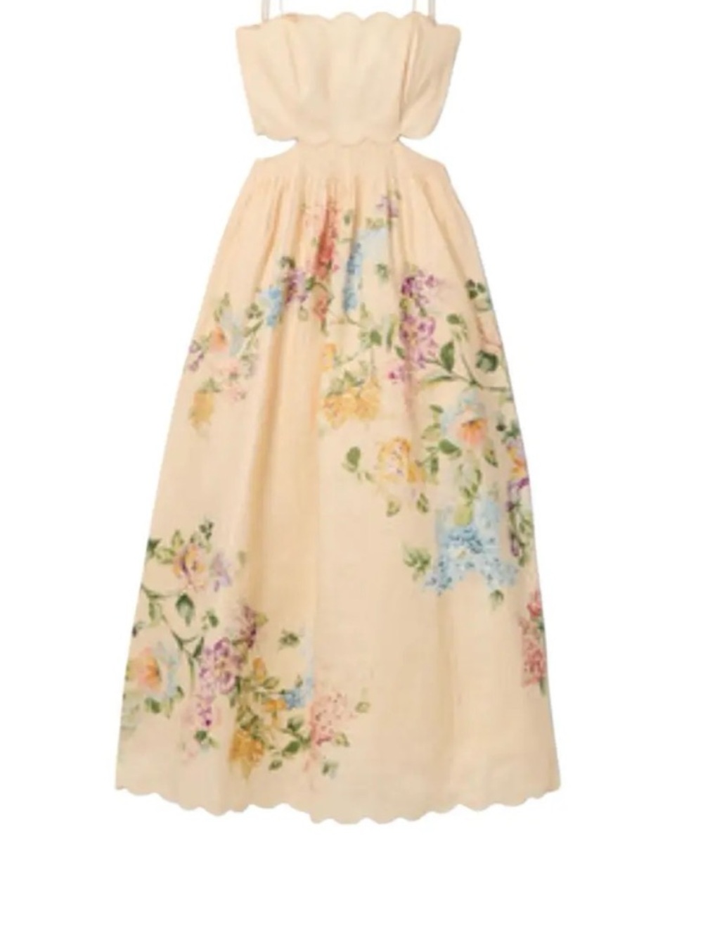 Zimmerman Halliday Linen Scallop Dress